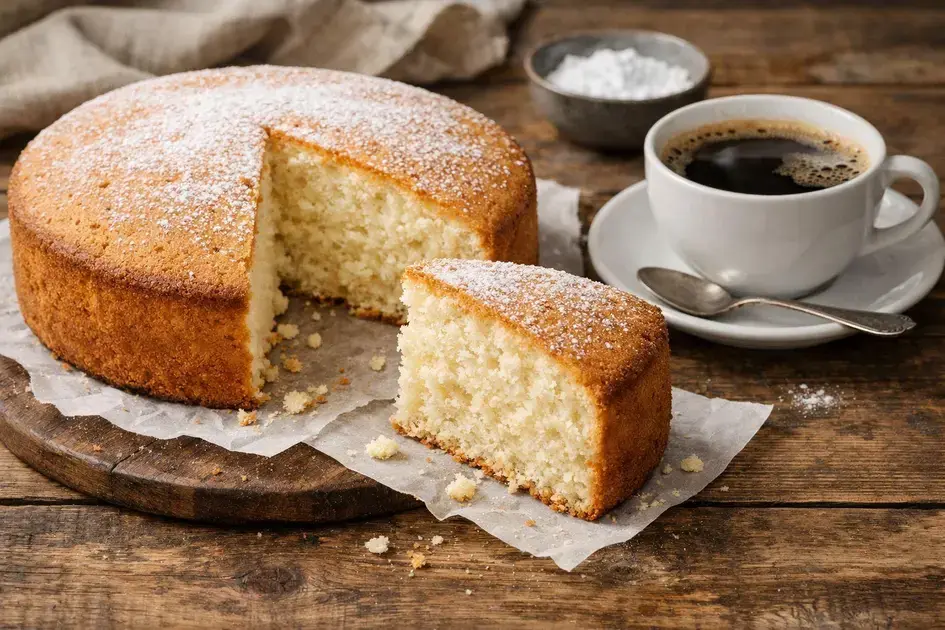 Bolo massa branca simples