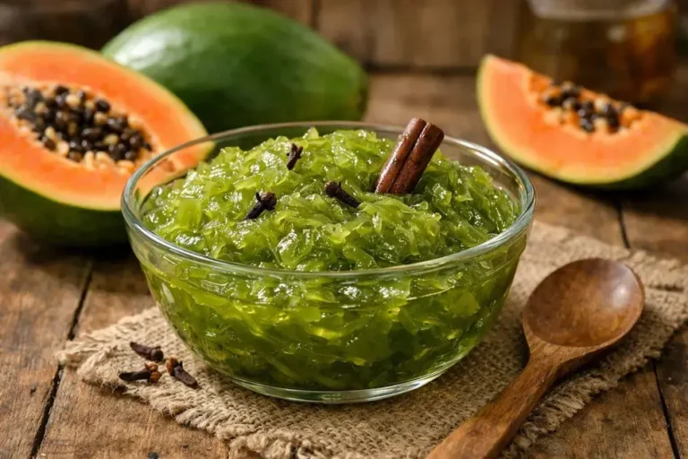 Doce de mamão ralado