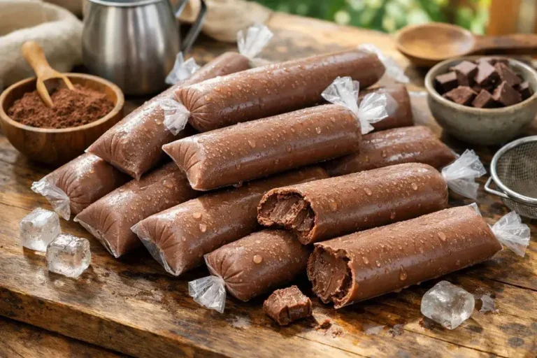 Geladinho de chocolate