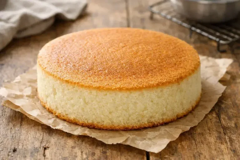 massa de bolo branco