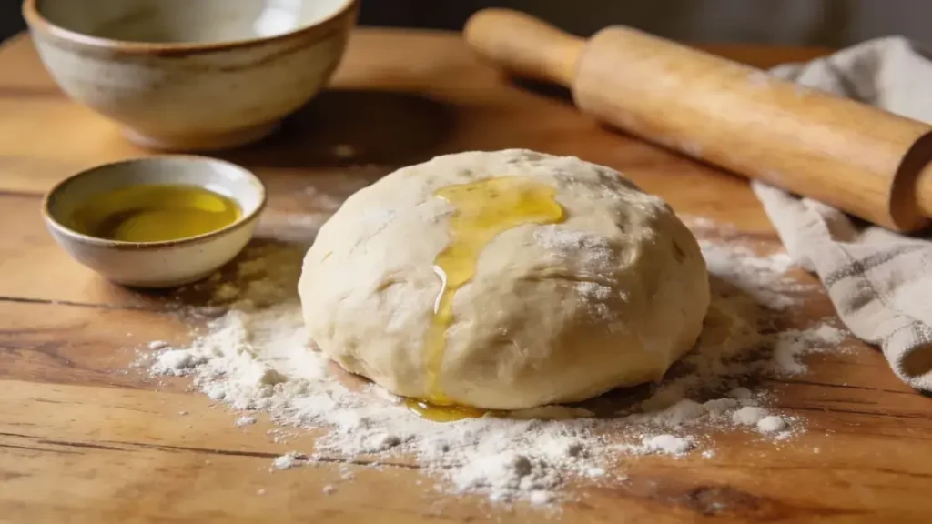 massa de pizza simples para o jantar