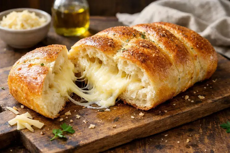 pão recheado com queijo