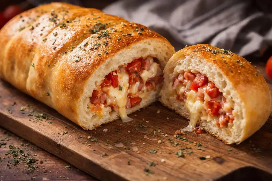 Pão recheado simples