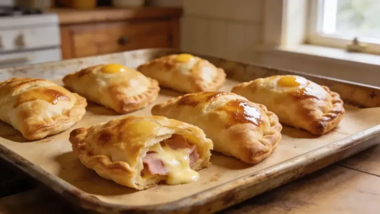 pastel assado de creme de leite