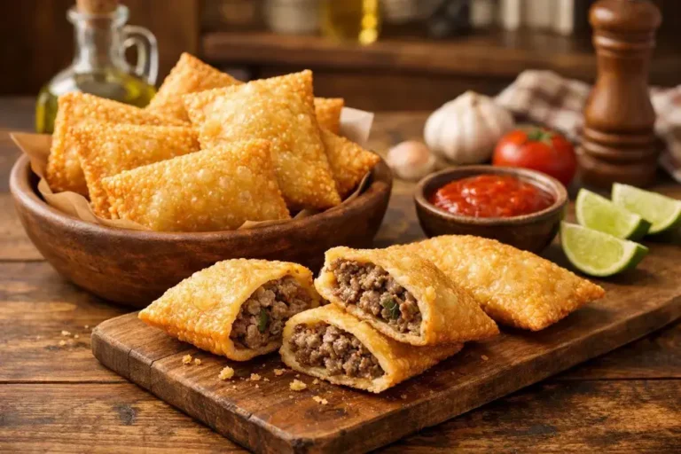 Pastel caseiro de carne moída