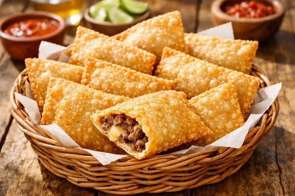 Pastel de feira sequinho