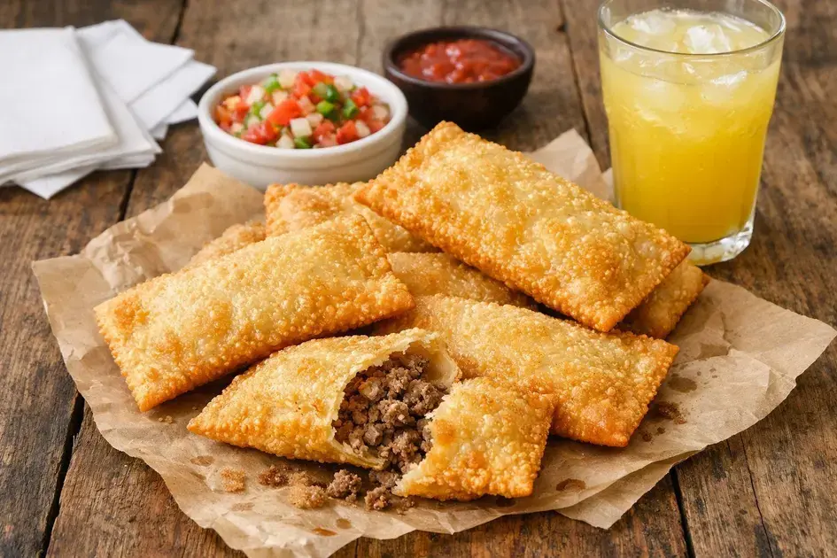 Pastel de feira tradicional