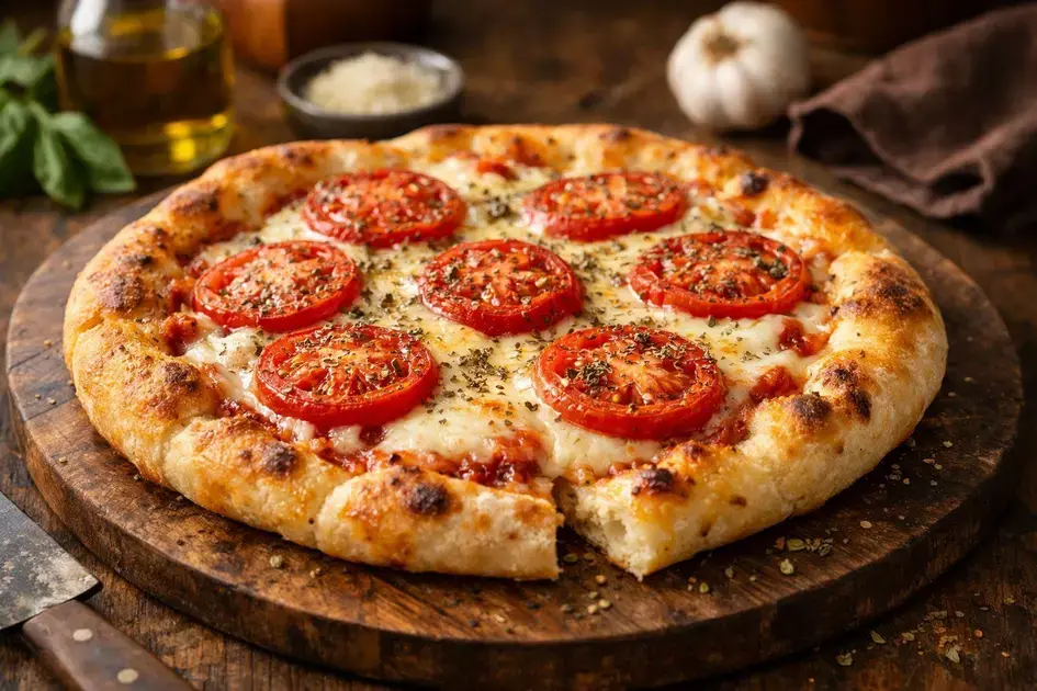 Pizza caseira de liquidificador