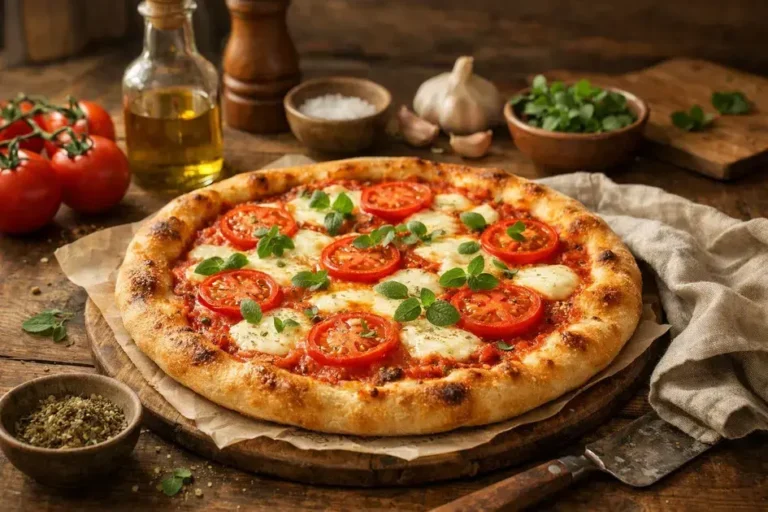 pizza com fermento seco