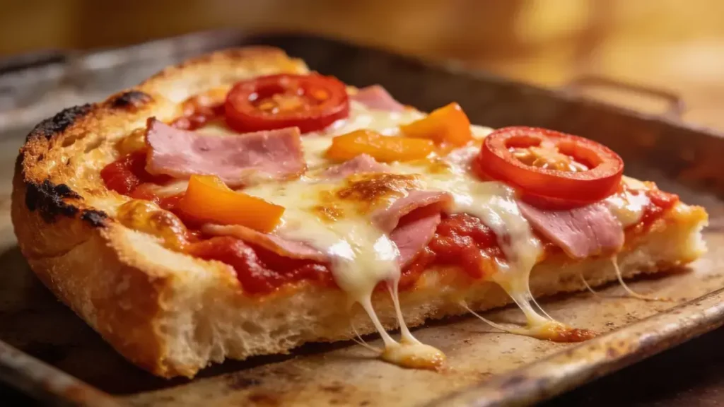 Pizza de pão de forma