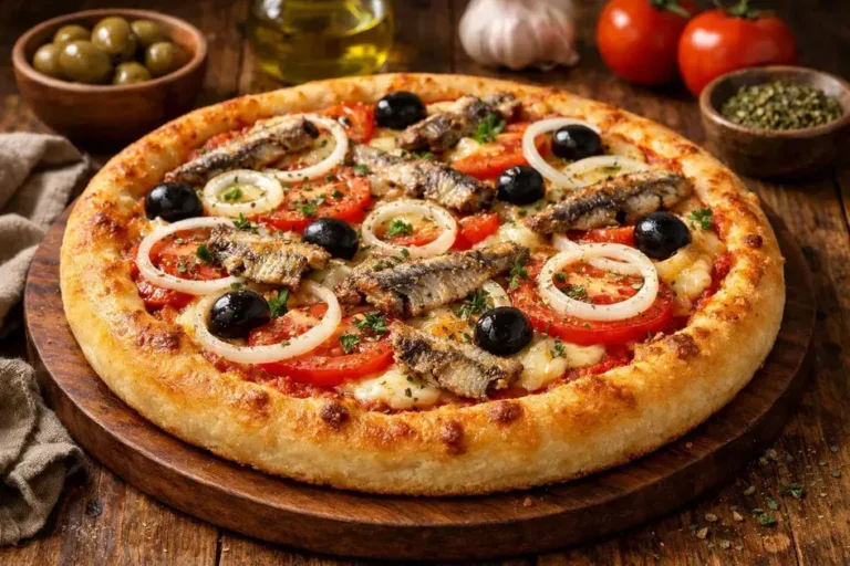 pizza de sardinha com fermento royal