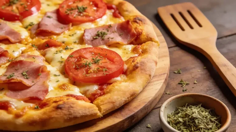 pizza simples de liquidificador