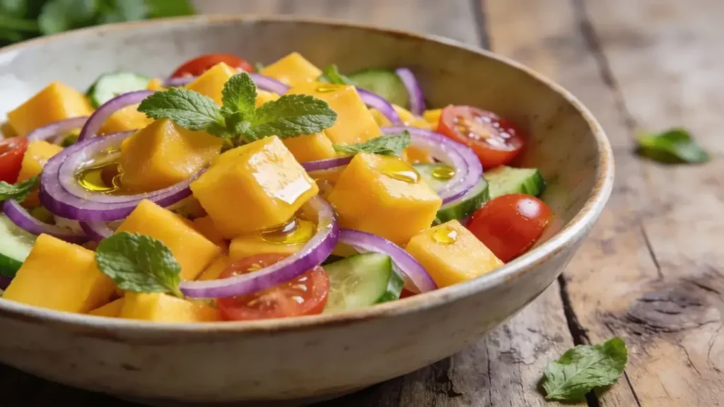 Salada com manga