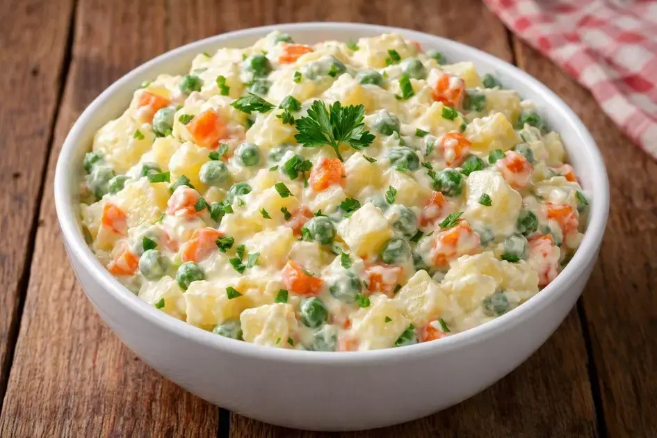 salada de maionese simples