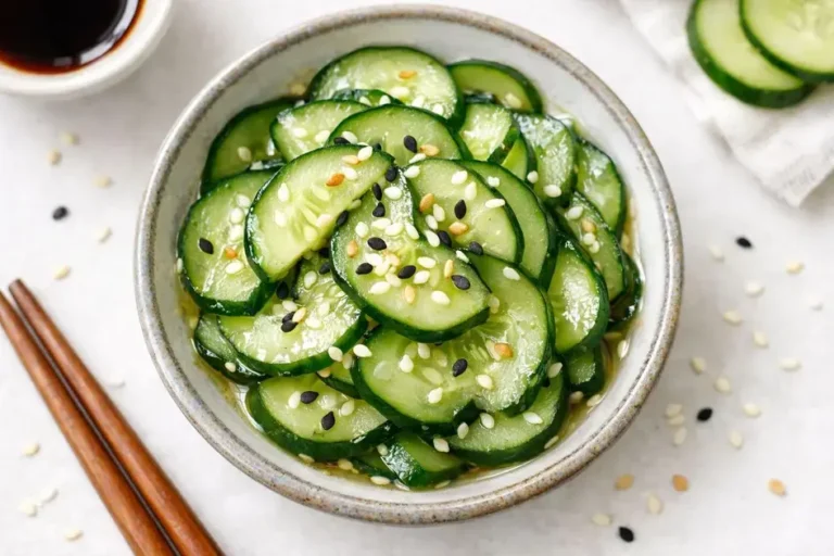 Salada de pepino japonês