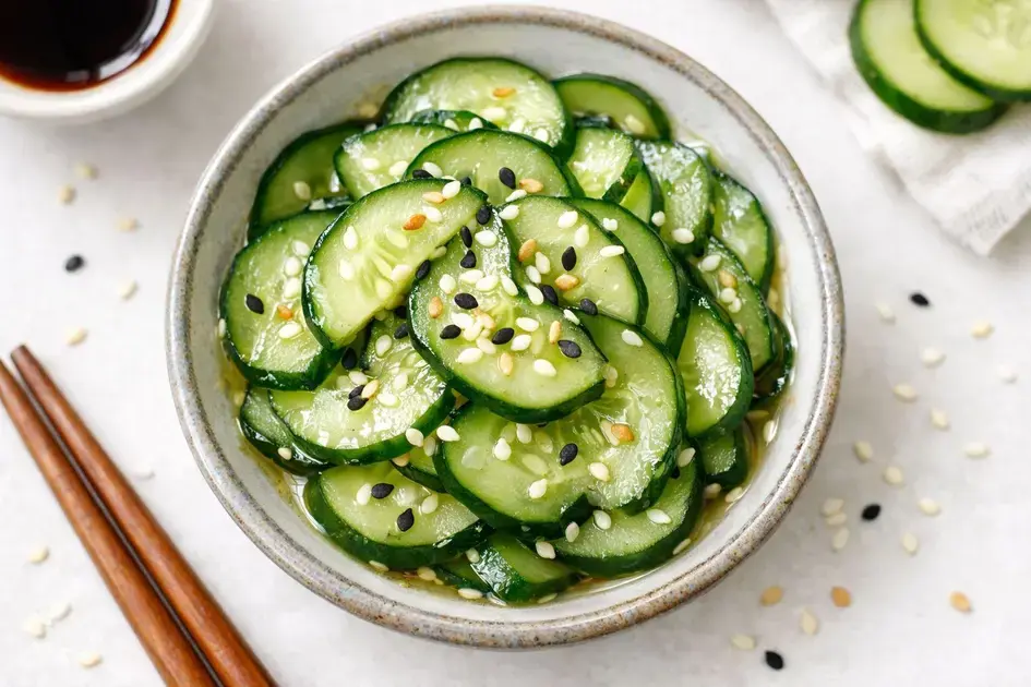 Salada de pepino japonês