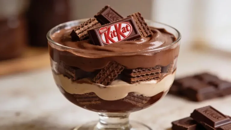 Sobremesa de kit kat
