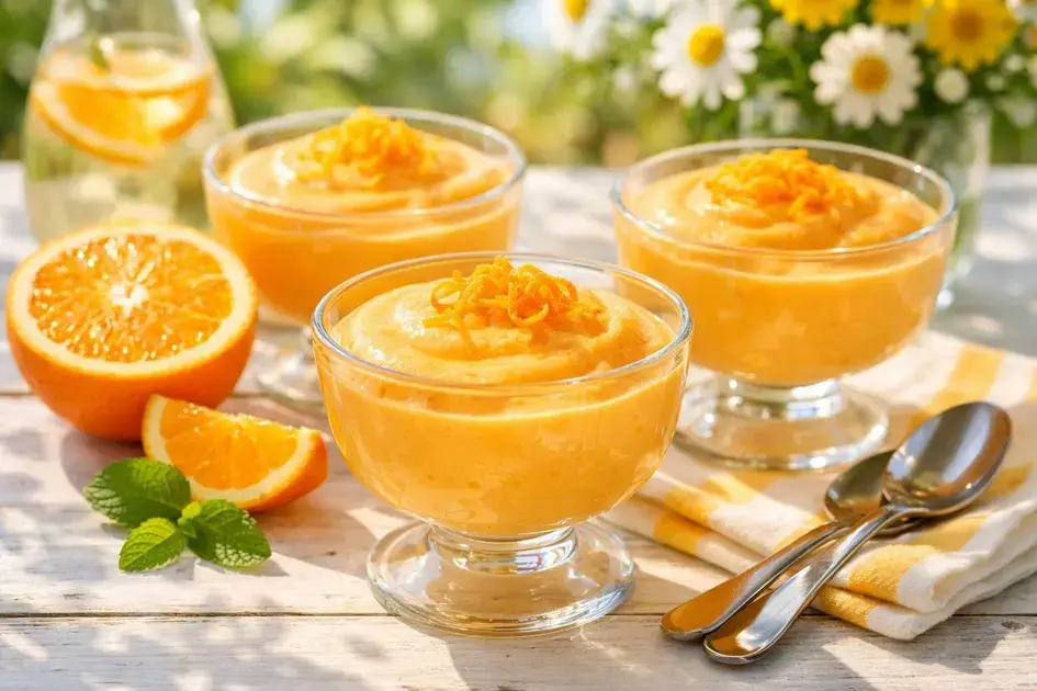 Sobremesa de laranja simples