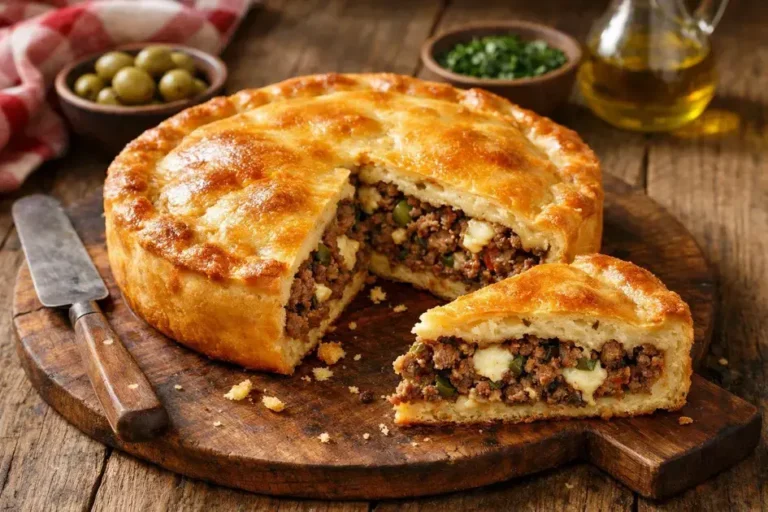 torta de carne moída