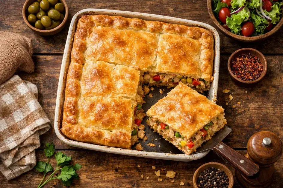 Torta de frango salgada