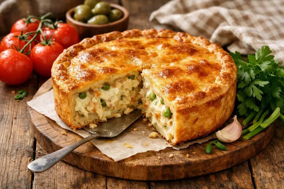 torta salgada no liquidificador