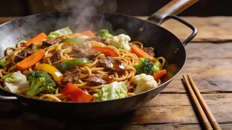 Yakisoba de carne