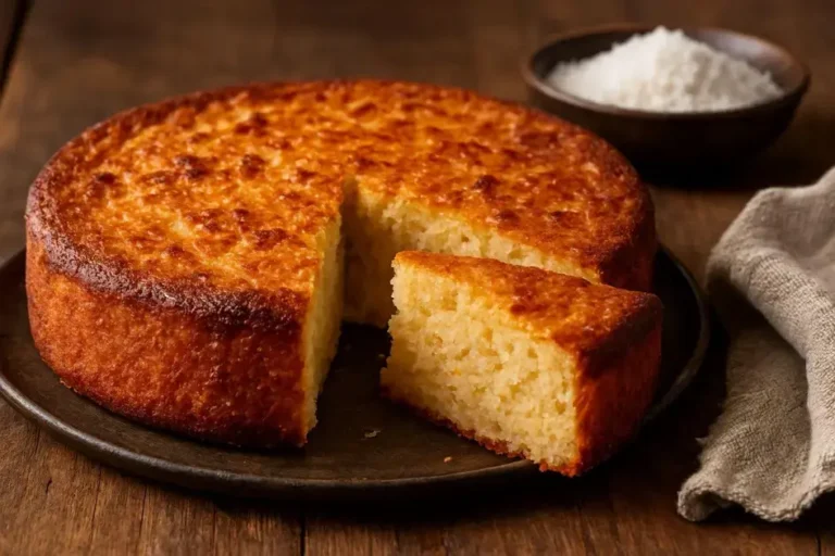 bolo queijadinha no liquidificador