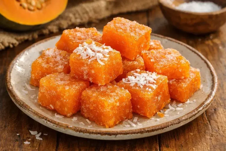 doce de abóbora em pedaço