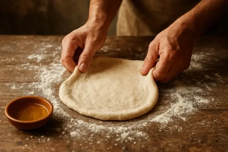 massa de pizza tradicional italiana