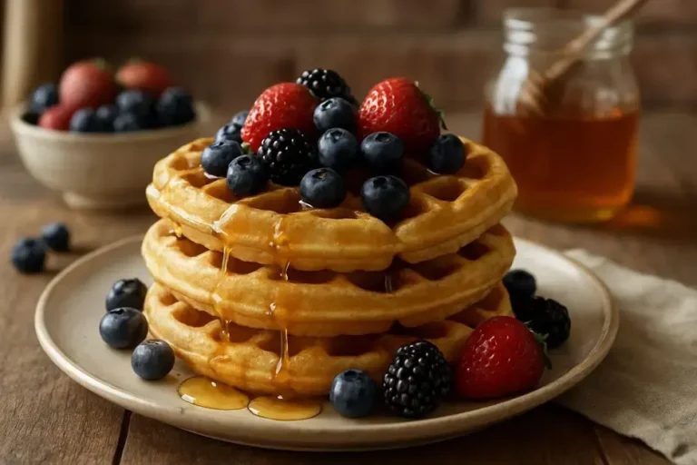 receita de massa waffle