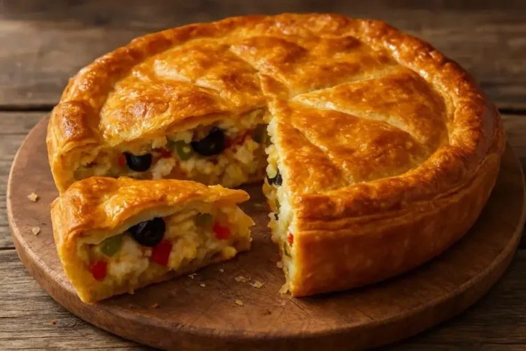 Receita de torta de bacalhau