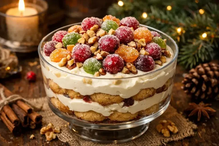 Sobremesa de natal simples