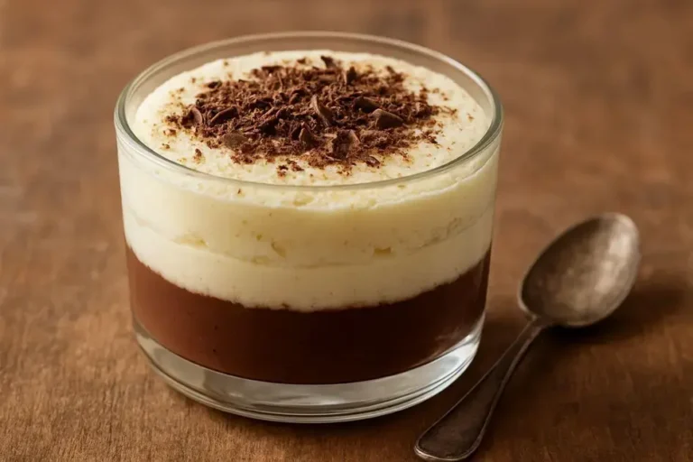 Sobremesa de ninho com chocolate