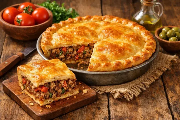 torta com carne moída