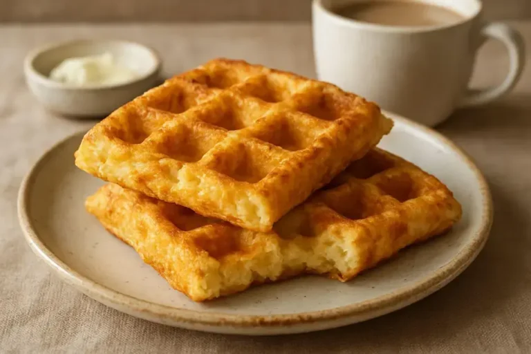 waffle de pão de queijo