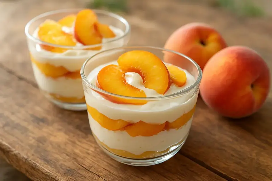 Sobremesa de pêssego