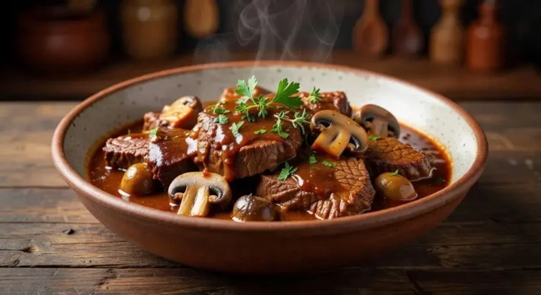 Carne ao molho madeira pronto