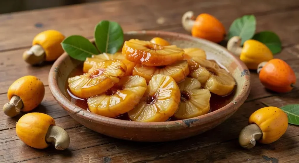 doce de caju em pedaços