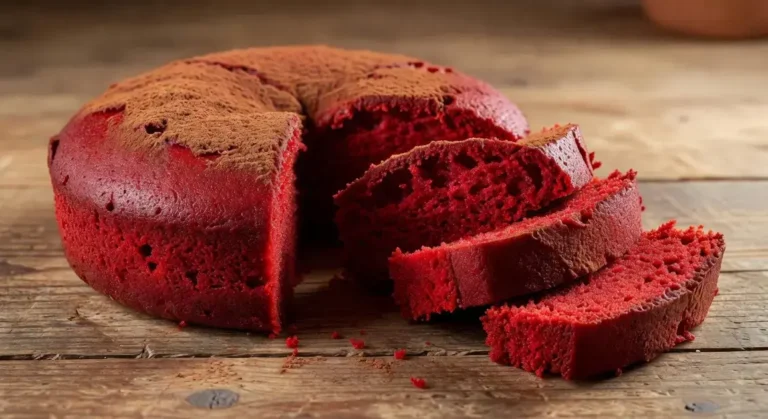 Bolo red velvet com beterraba