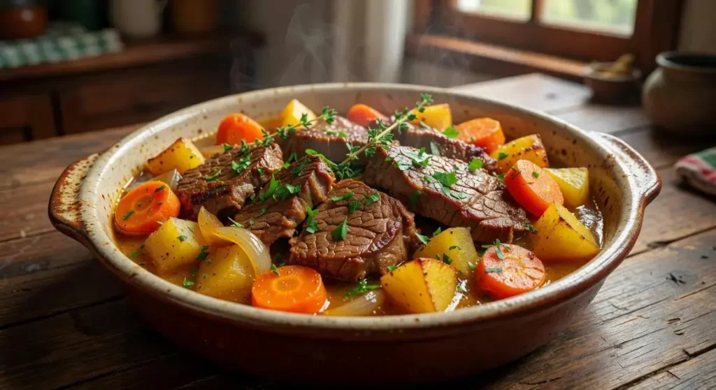 Carne de panela assada