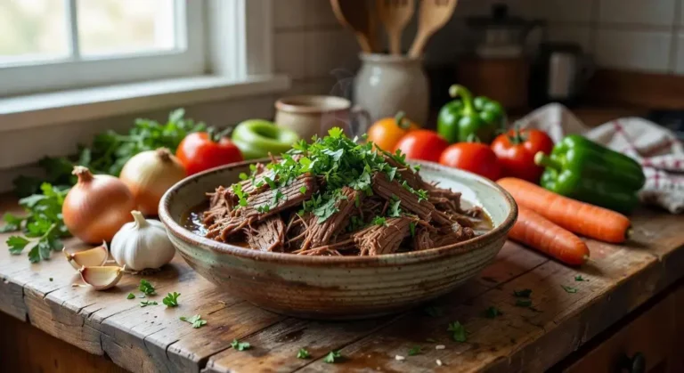 Carne desfiada