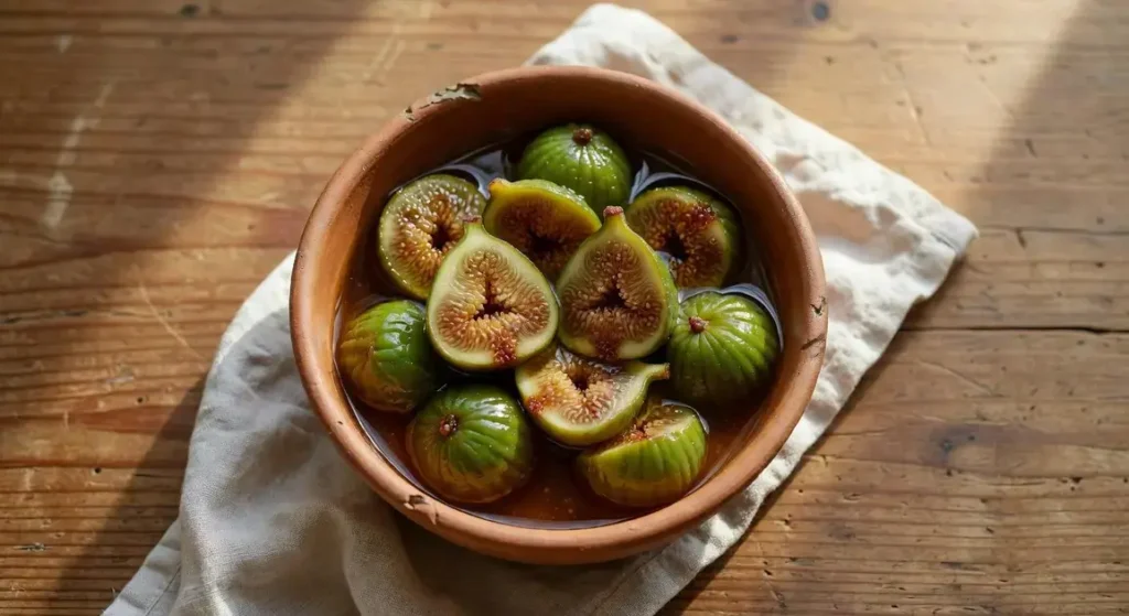 Doce de figo em calda com casca