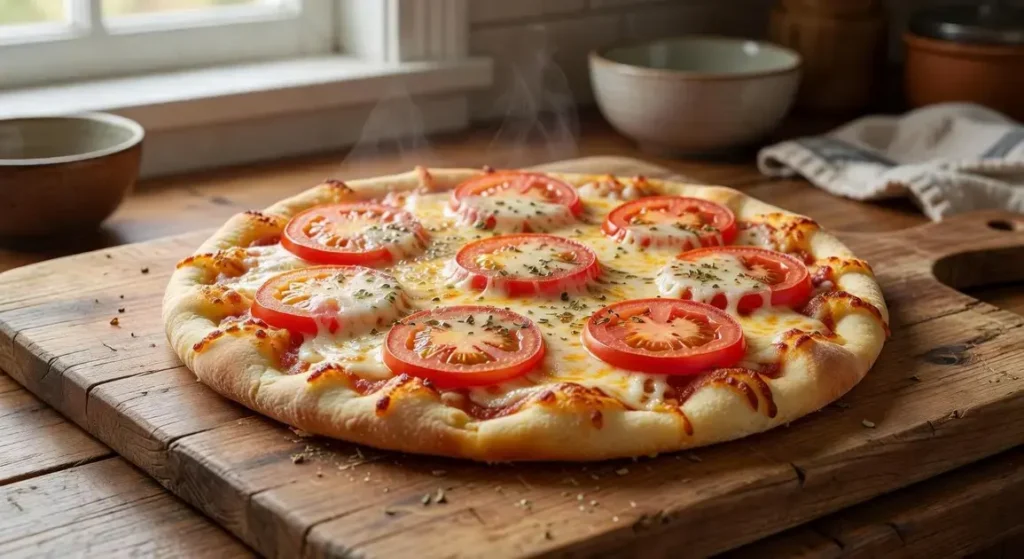 Pizza de liquidificador sem ovo