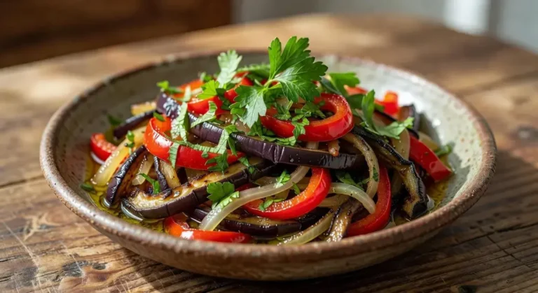 salada de berinjela simples
