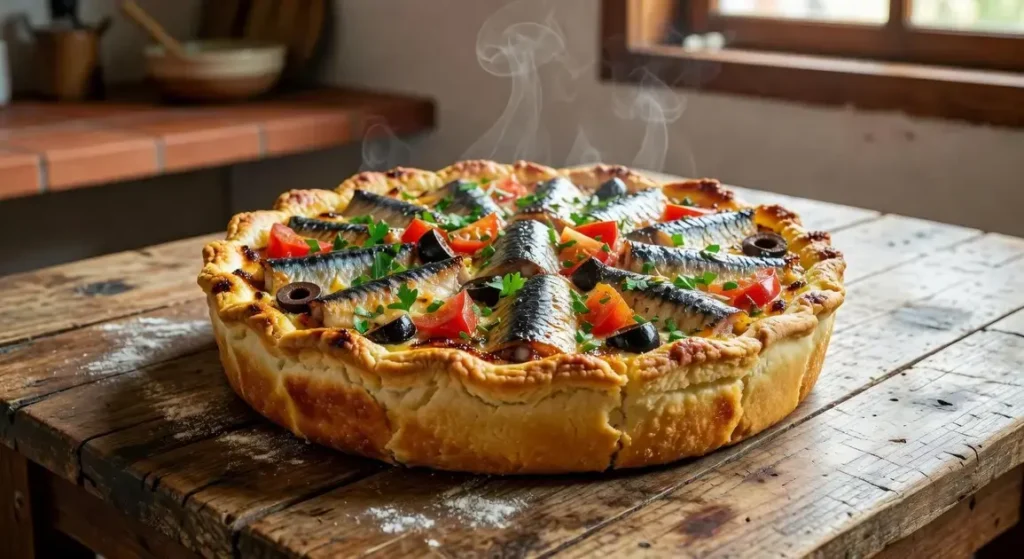 torta de sardinha simples